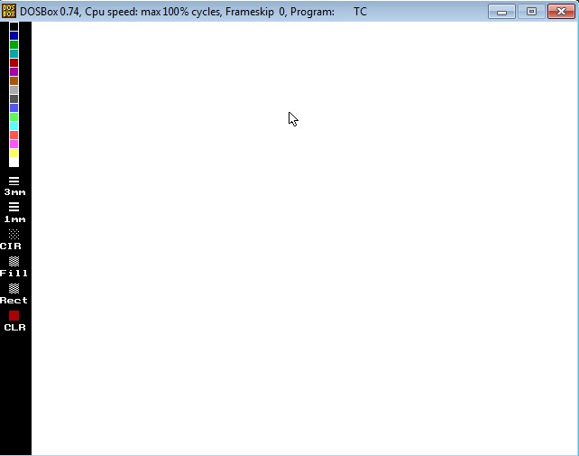 Paint application in C language