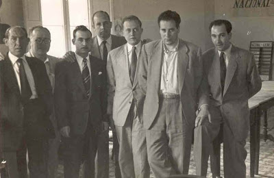Ajedrecistas participantes en el I Torneo Nacional de Ajedrez de La Pobla de Lillet 1955