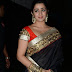 Tollywood Actress In Black Saree At Audio Launch Charmy