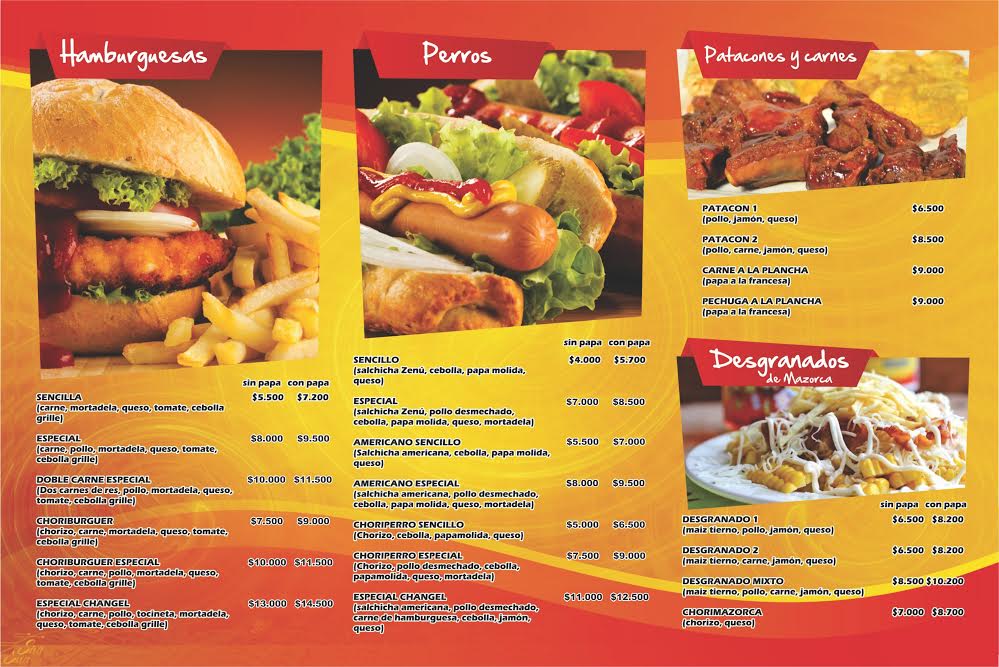 COMIDAS RAPIDAS CHANGEL 2 agosto 2016