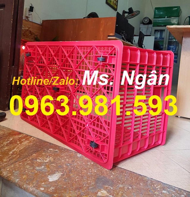 Sọt nhựa rỗng HS0199, thùng nhựa rỗng có bánh xe, sóng nhựa rỗng HS0199, sọt nhựa 5 bánh giá rẻ