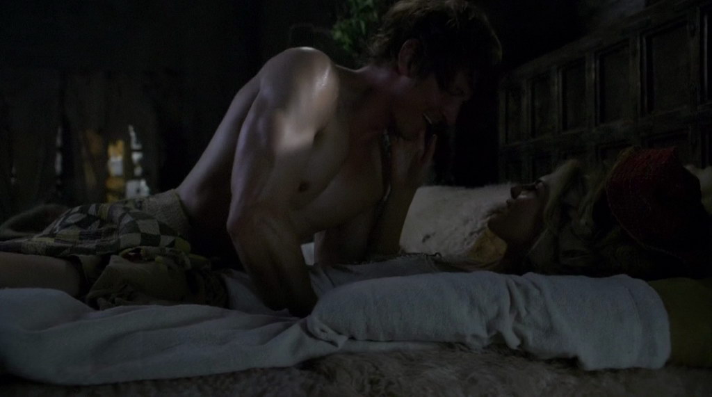 Philip Winchester is shirtless on the episode "Guinevere" of Came...