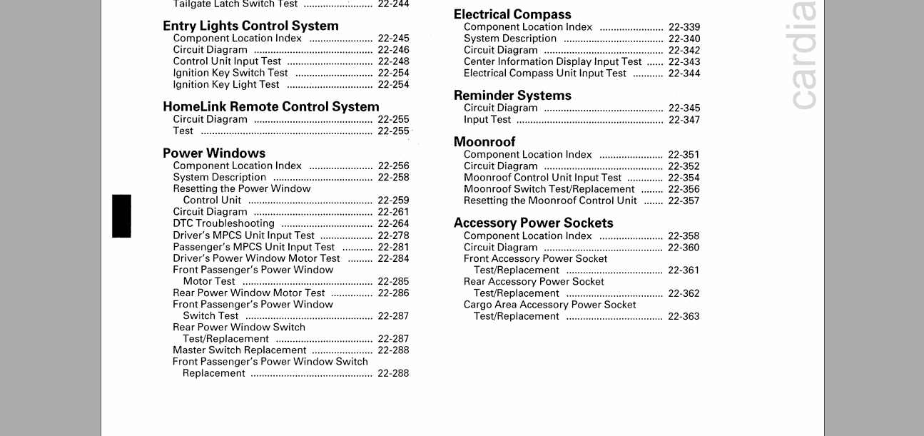 Acura MDX 2007 Service Repair Manual(Body+Electrical) - Automotive Library