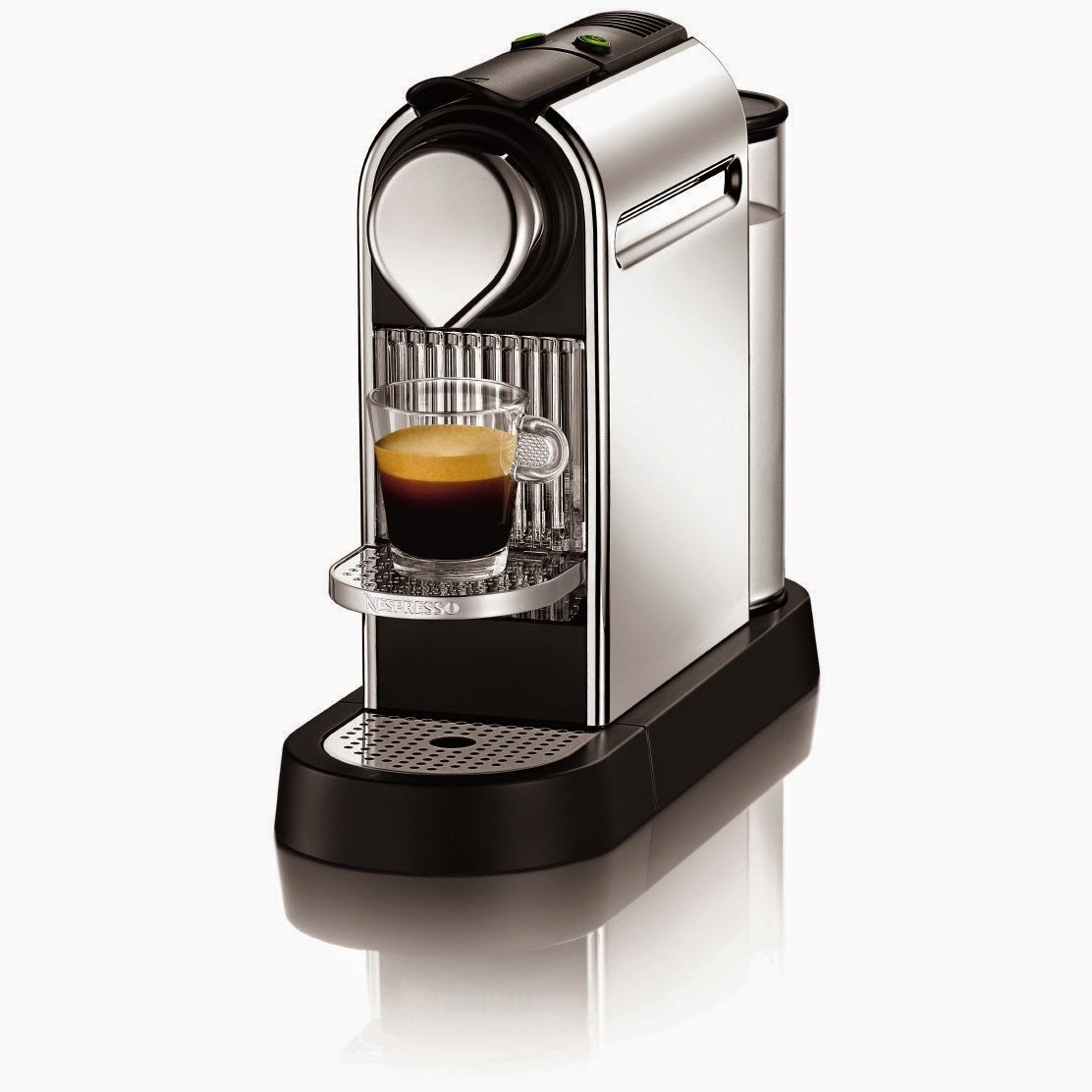 Nespresso Citiz C111 Espresso Maker, review, coffee in less than 30 seconds, makes espresso and lungo, 19-bar high pressure pump for extracting the best flavors, uses pods for fresh coffee