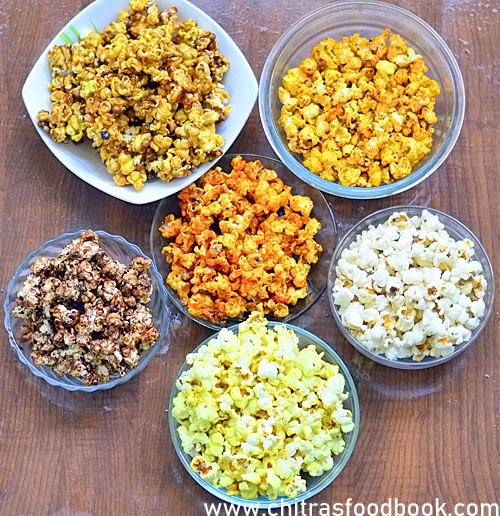 5 Flavored Popcorn Varieties Recipes Popcorn Recipes Chitra's Food Book