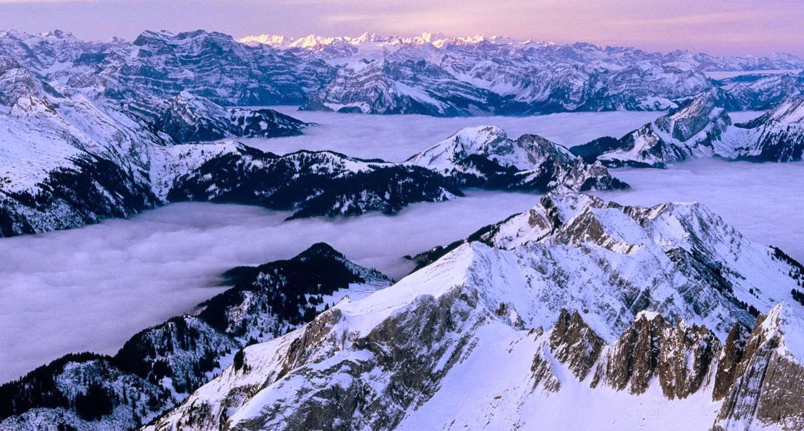 Amazing Alps In Fog Switzerland Hd Images Hd Wallpapers Download