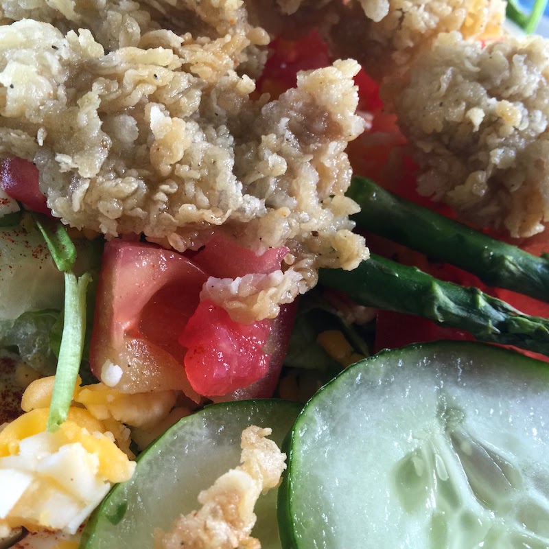 Fried Oyster Salad at Tubby's Tank House
