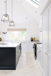 kitchen shaker modern kitchens farmhouse cabinet devol cabinets minimal light decor palate cleansing damask inspiration colour devolkitchens island pantry painted
