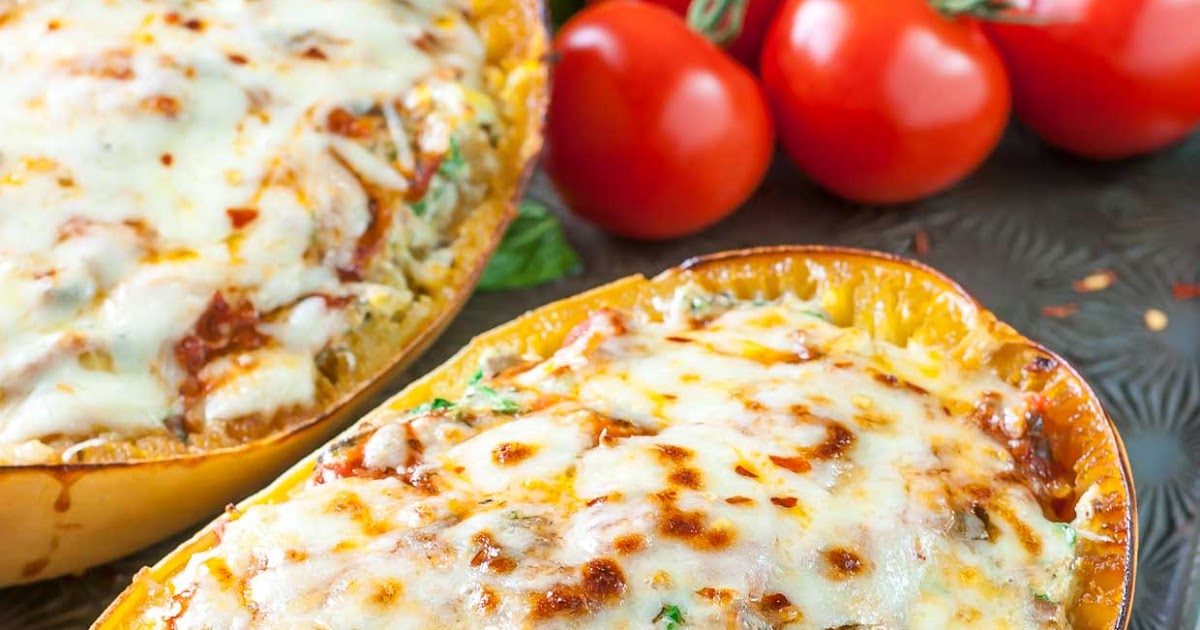 CHEESY VEGETARIAN SPAGHETTI SQUASH LASAGNA