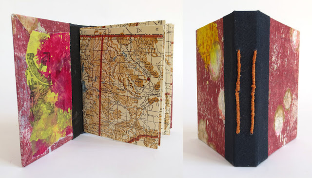 handmade book with tacket binding