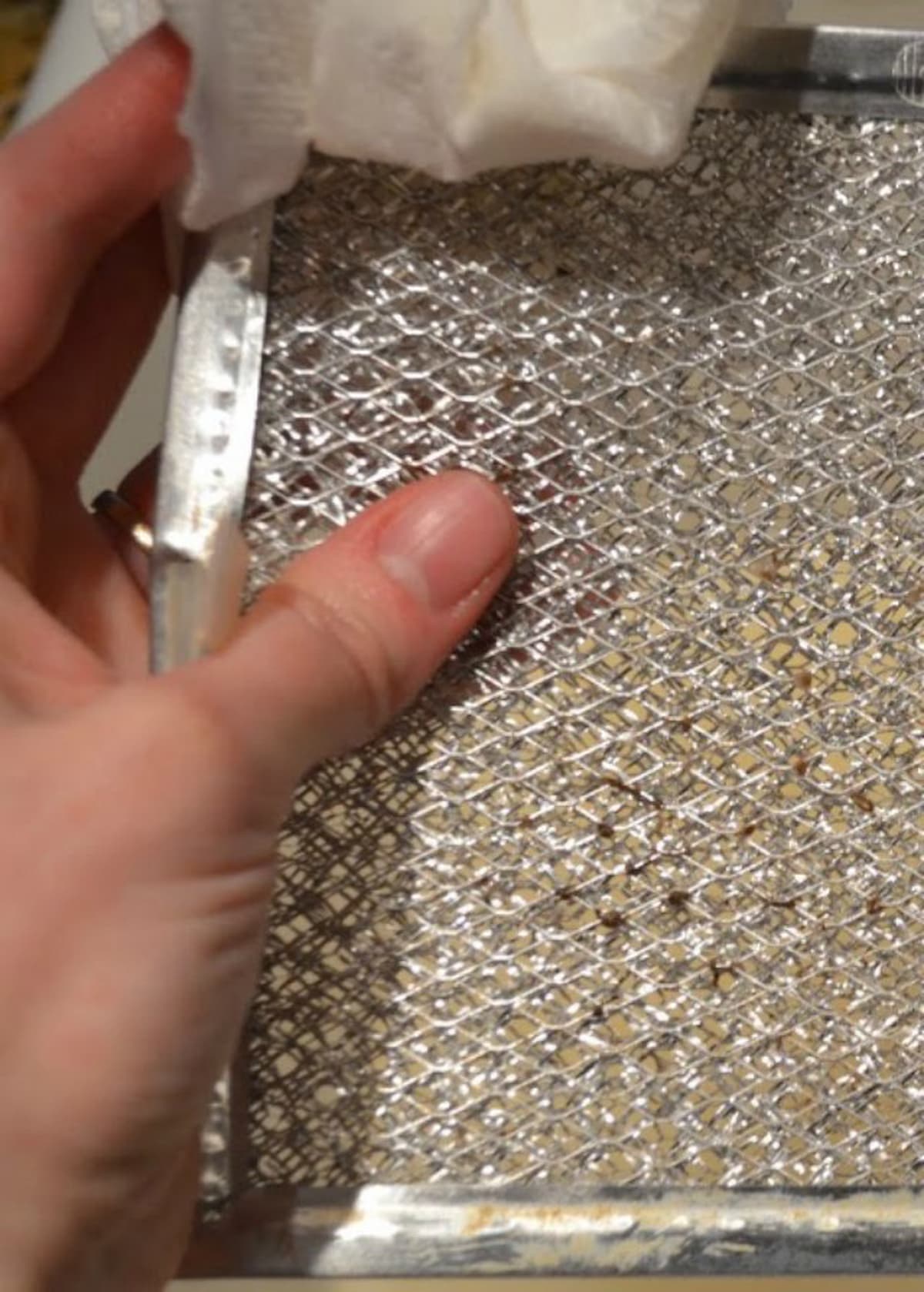 How To Clean A Greasy Hood Vent Filter Cleaning Serena Bakes Simply