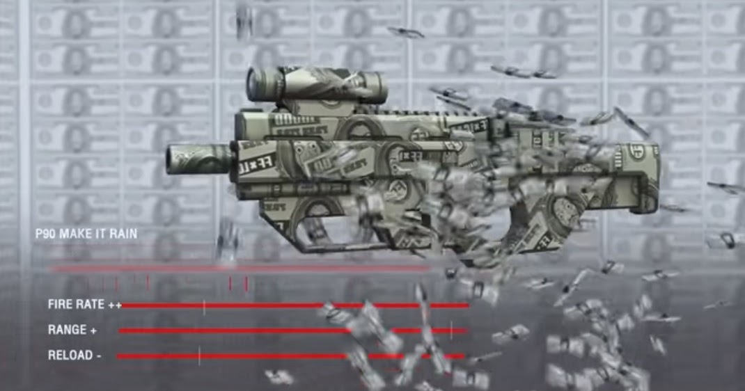 How To Get P90 Skin Make It Rain Money Heist Ff Everyday News