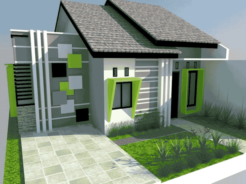 42 Gambar Rumah Minimalis Sederhana Warna Hijau, Ide Terbaru!