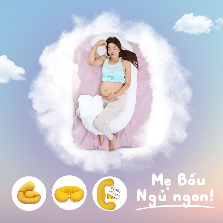 [A159] Sản phẩm gối bầu Đậu Khuyết hỗ trợ tối đa cho Mẹ Bầu