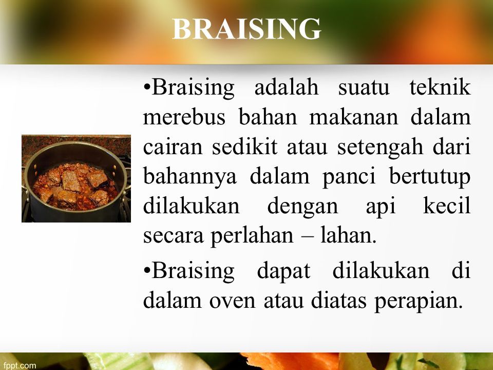 Contoh masakan poaching