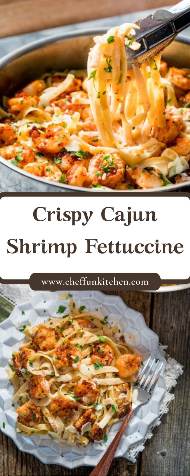 Crispy Cajun Shrimp Fettuccine Crispy Cajun Shrimp Fettuccine