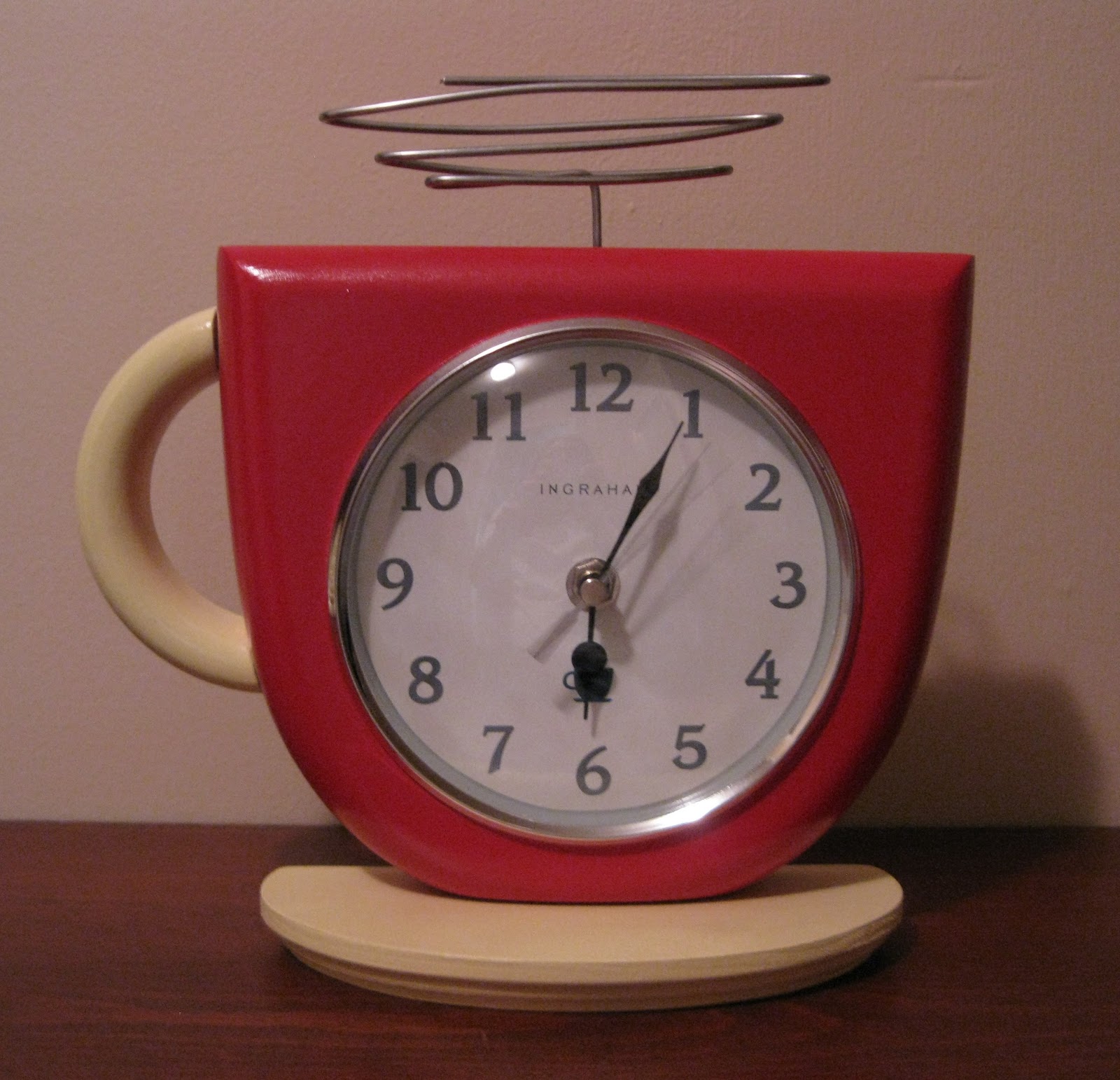 Three Makes A Collection Wake Up and Smell the Coffee Clock