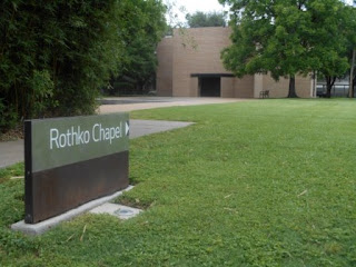 Red Crape Myrtle: Rothko Chapel / Menil Collection