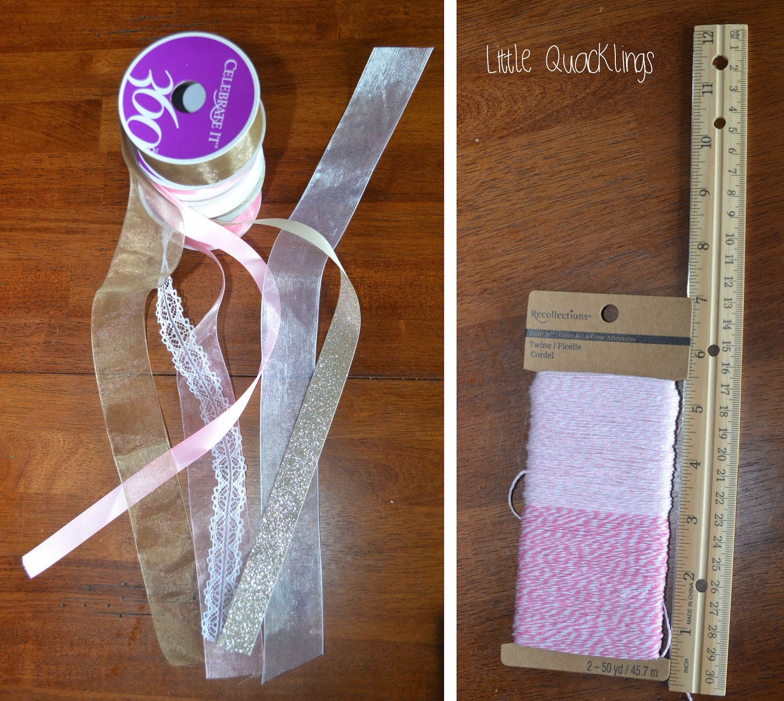 DIY Ribbon Garland Little Quacklings