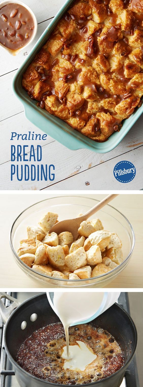Praline Bread Pudding - Family Fresh Meals