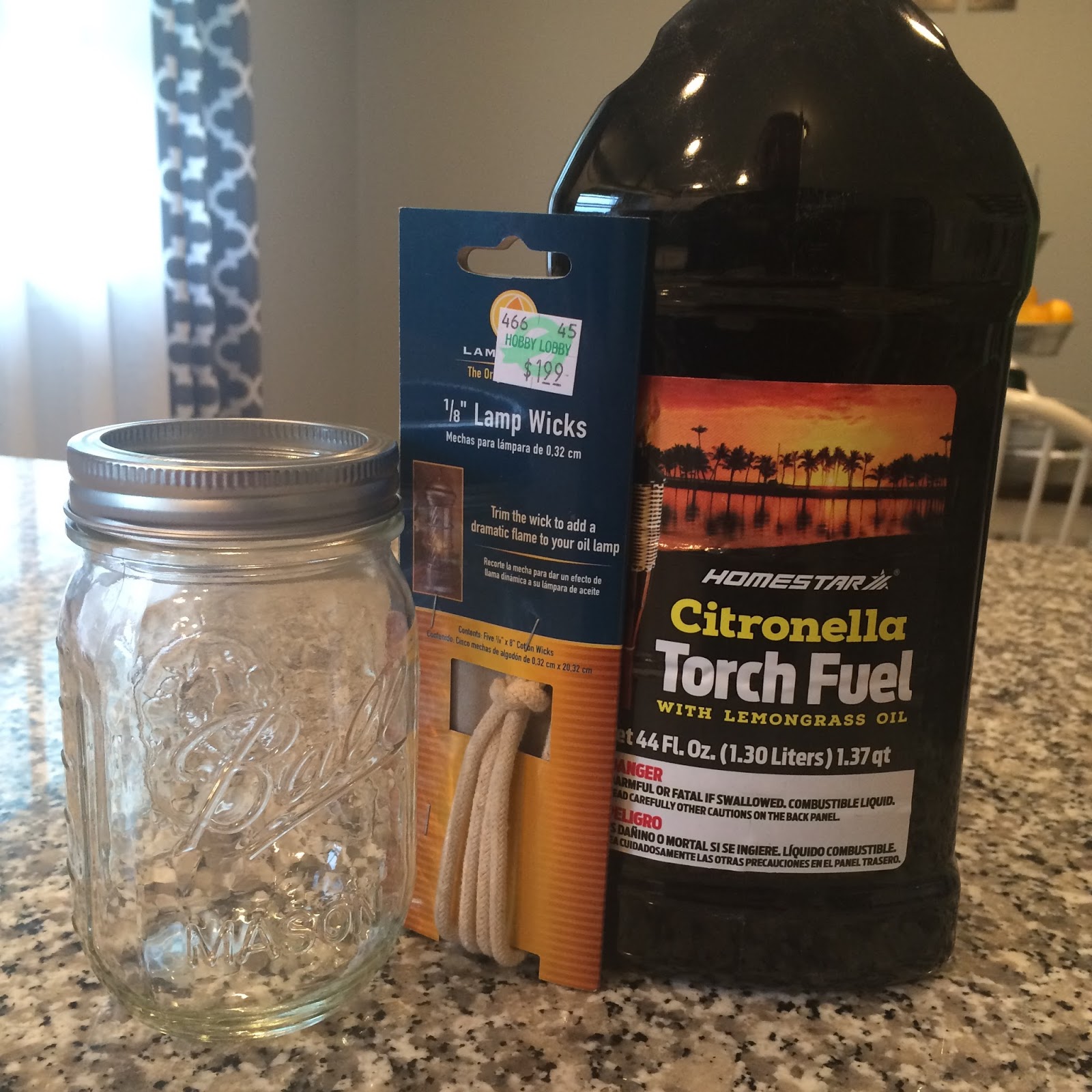 Sawdust and School Days DIY Citronella Torches