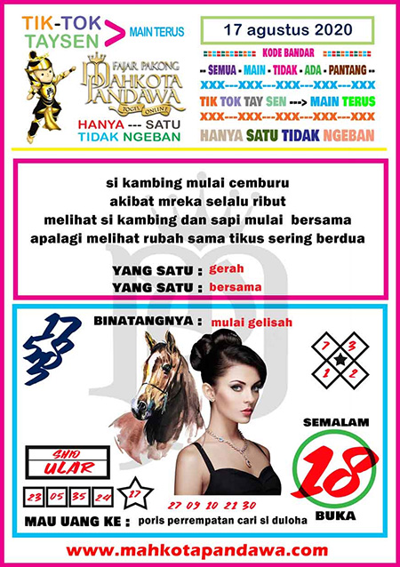 Mahkota Pandawa Senin Archives Prediksi Master Togel Hari Ini Singapura Hongkong Sidney Jp