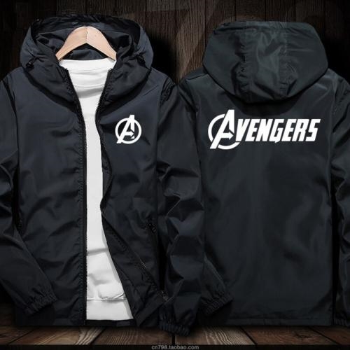 Áo khoác nam đẹp 2 lớp có nón in logo Avengers