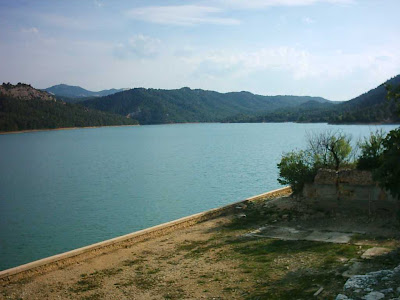 Pantano ,embalse, Pena ,Beceite ,frontera ,Valderrobres, vista