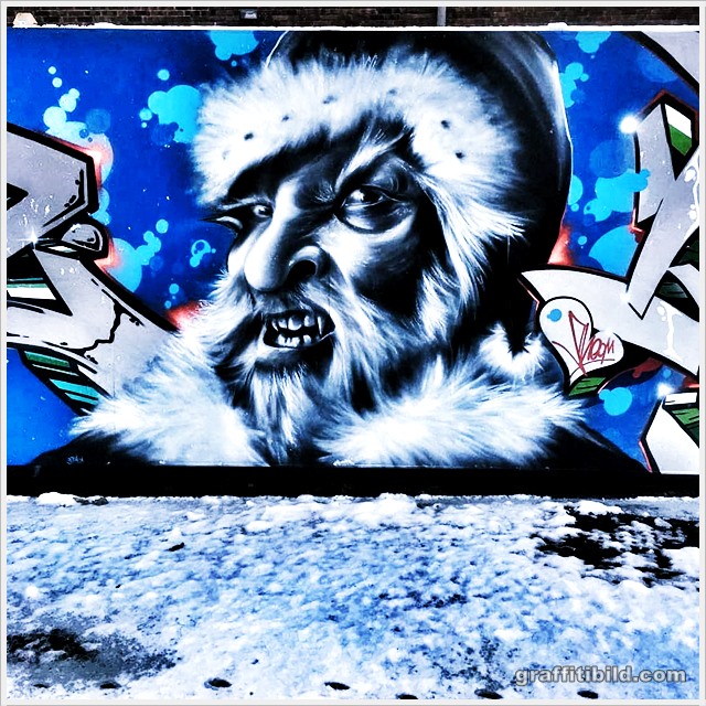 Graffiti Frohe Weihnachten, Merry Christmas Graffiti 2019