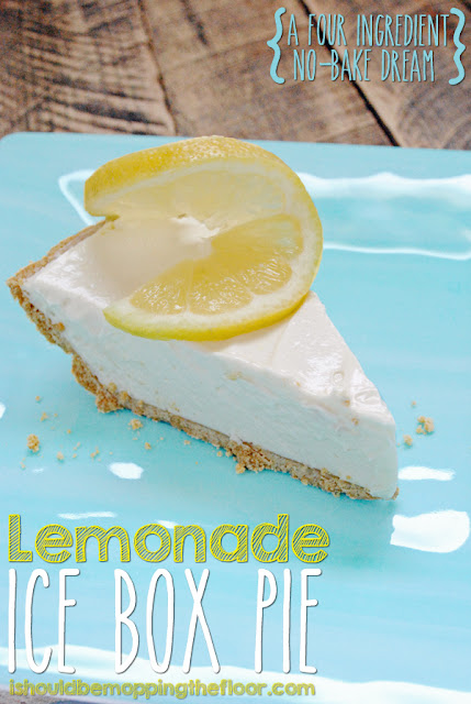Lemonade Ice Box Pie: only four ingredients and a few hours in the fridge are needed for a no-bake dessert that tastes like you worked on it all day.