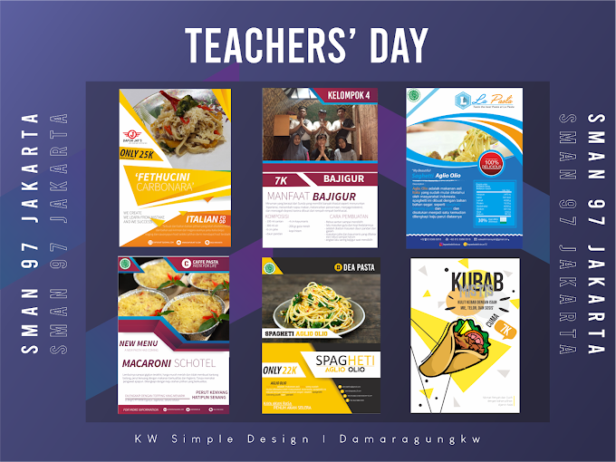 Designer some of menu in teachers' day