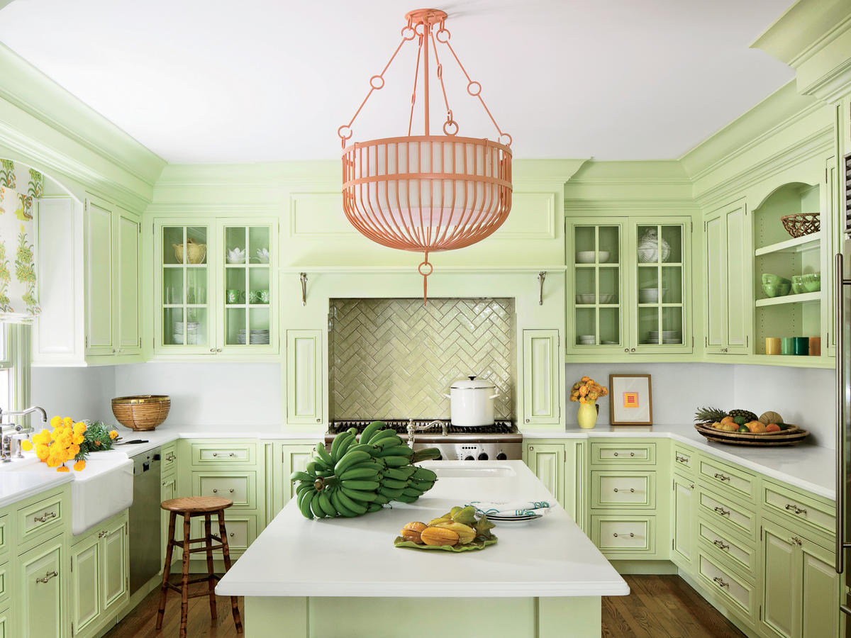Green Paint Colors For Kitchens Unique Kitchen