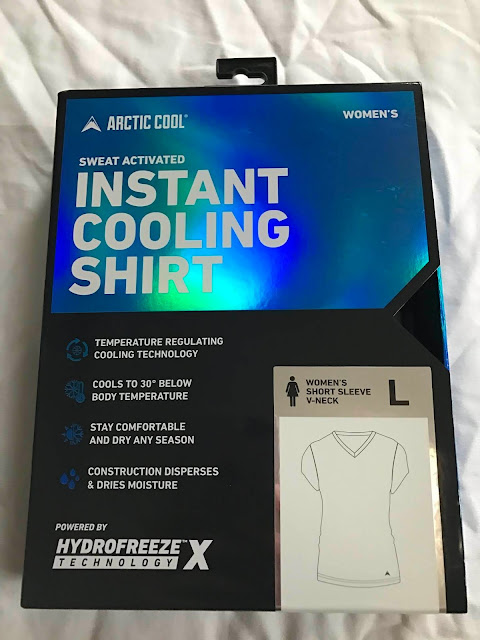 arctic cool hydrofreeze workout running exercise performance shirt instant cooling product review