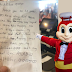 Heartbreaking note written at the back of Jollibee receipt went viral