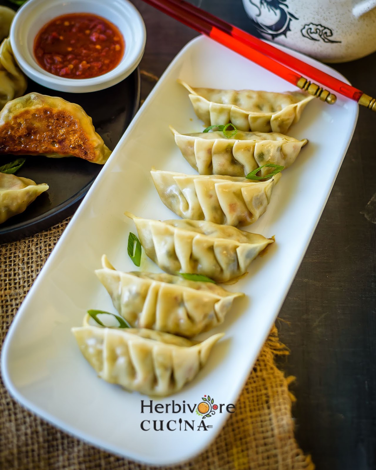 Herbivore Cucina Pan Fried Vegetable Dumplings