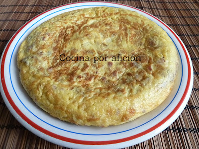 tortilla de setas con jamón