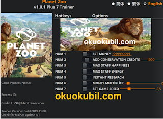 Planet Zoo  Hayvanat Bahçesi v1.0.1 +7 Trainer İndir