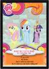 My Little Pony What My Cutie Mark Is Telling Me Series 3 Trading Card