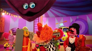 The Great In Betweeni, High Walking Heidi, Zowie Zown the Upside Down Clown, Elmo the Musical Circus the Musical, the ringmaster, Sesame Street Episode 4405 Simon Says season 44