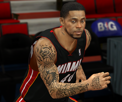 NBA 2K14 Udonis Haslem Cyberface Mod