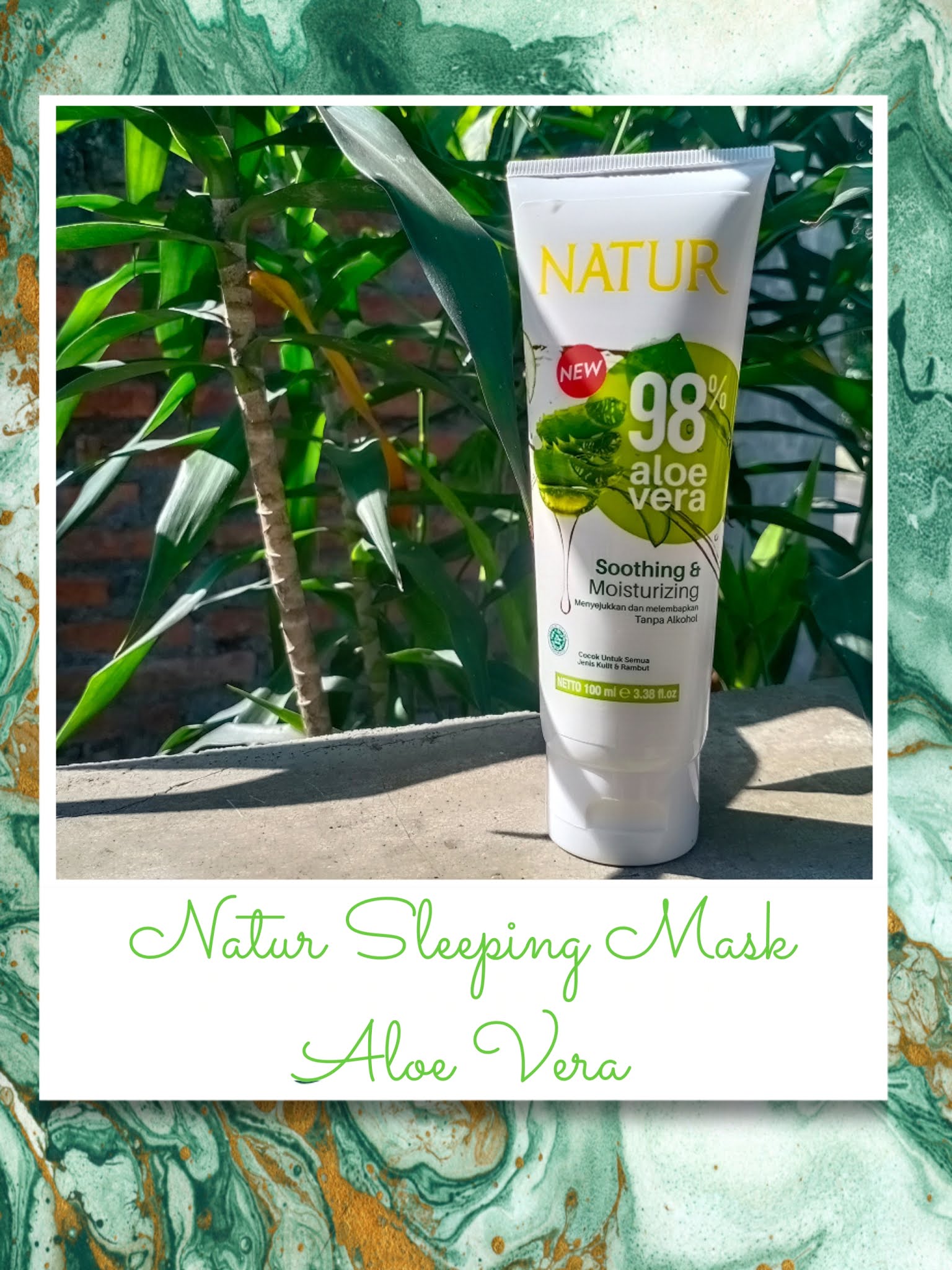 Dee Hello Good Skin dengan Natur Sleeping Mask Aloe Vera
