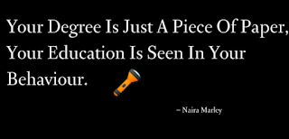 Your degree and your education