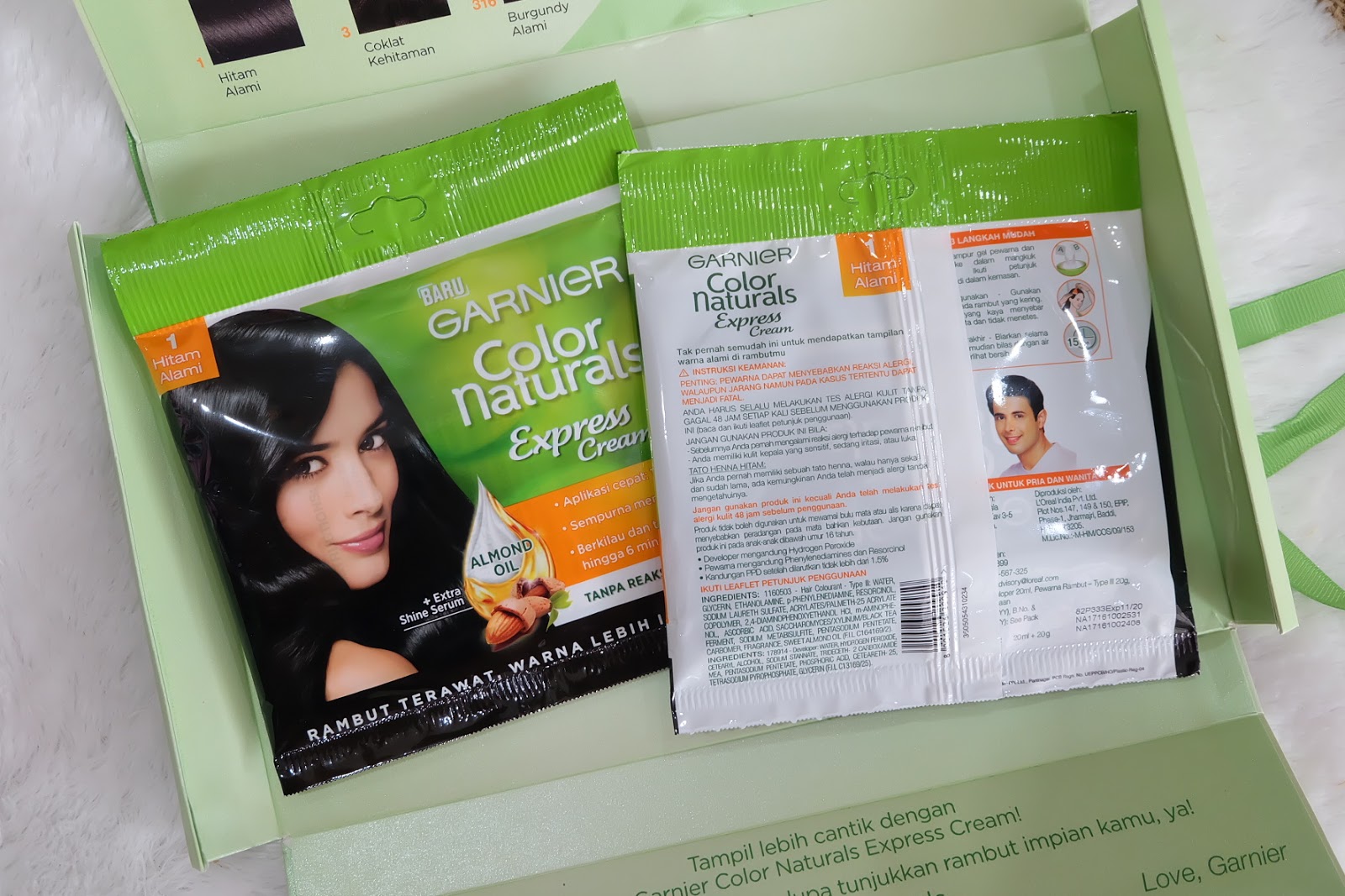 Review Garnier Color Naturals Express Cream 1 Hitam Alami F A S H I