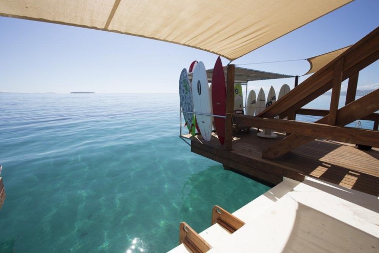 Floating Pizzeria in the Middle of Turquoise Ocean in Fiji