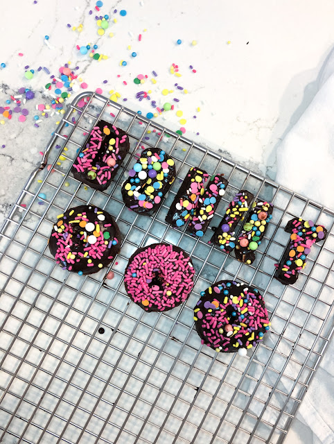 DIY Letter Donuts by The Celebration Stylist