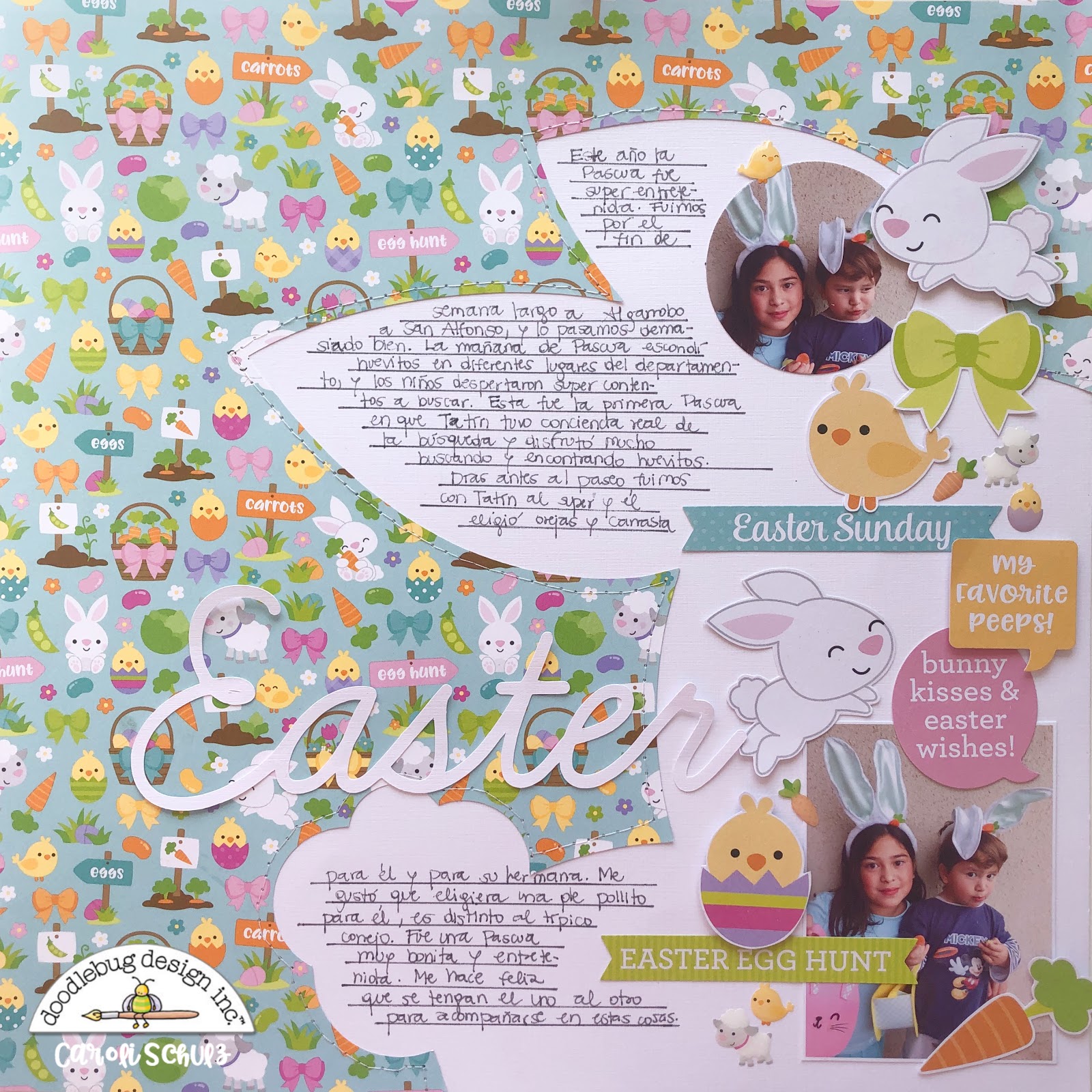 Doodlebug Design Inc Blog: HOPPY EASTER | Layout with Caroli