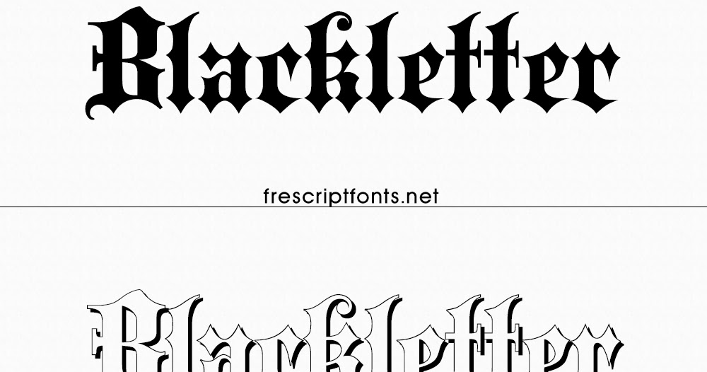 gothic fonts style