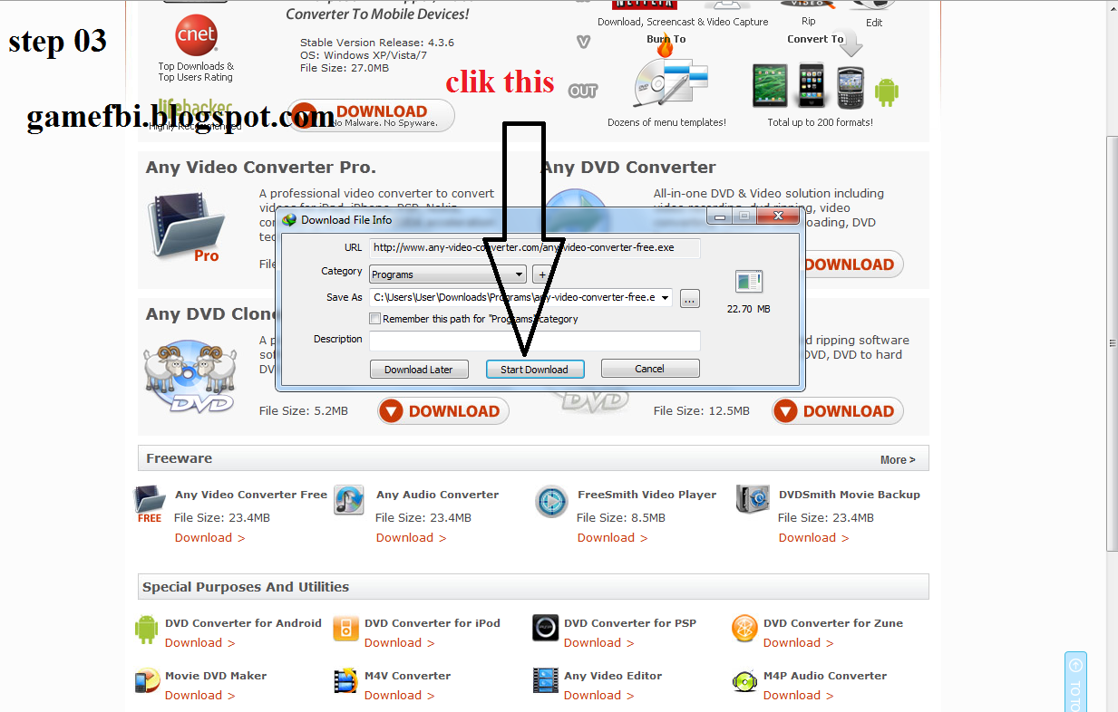 Free Video Converter gamefbi