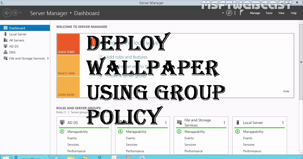 Deploy Wallpaper Using Group Policy V.IT Learning