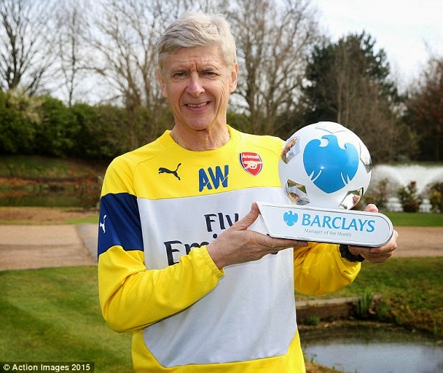 Arsene Wenger Award March 2015